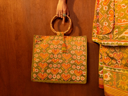 Basil Patola Tote Bag