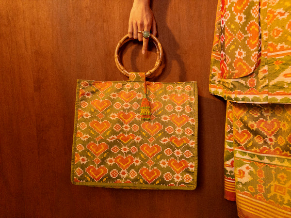 Basil Patola Tote Bag
