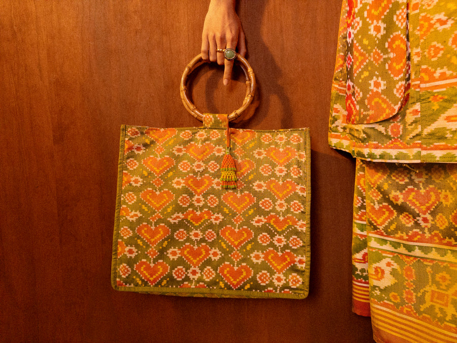 Basil Patola Tote Bag