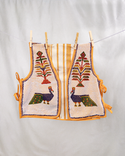 Poppy Beaded Waistcoat